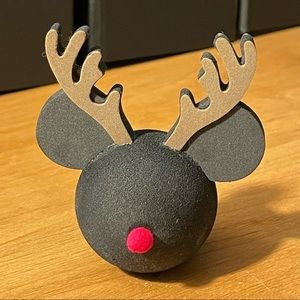Vintage Disneyland Rudolph Reindeer Mickey Antenna Topper Disney - NWT
